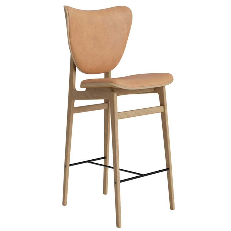 Elephant Bar Stool, Oak / Kamel