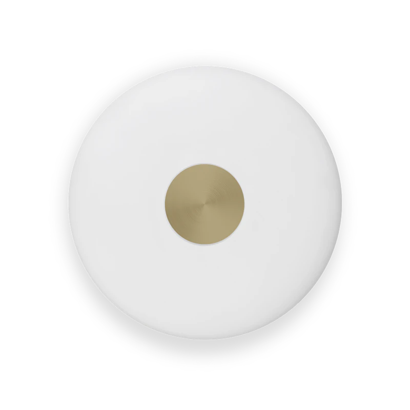 Glint Seinävalaisin Suuri Opalivalkoinen/Messinki