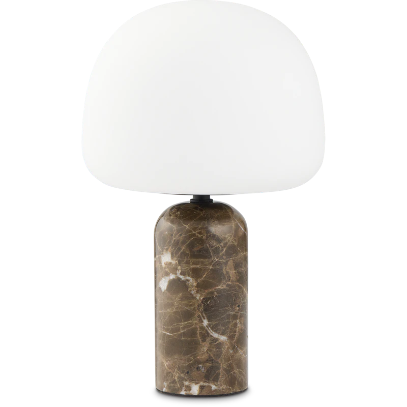 Kin Pöytävalaisin Ruskea Marmori 33 cm
