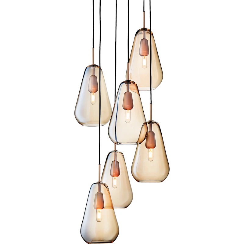 Anoli 6 Kattokruunu, Nordic Gold / Kulta