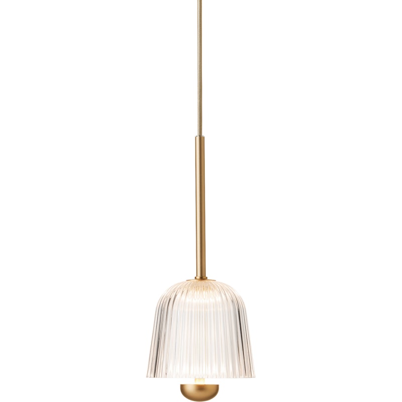 Asteea 1 Riippuvalaisin, Satin Brass / Kirkas