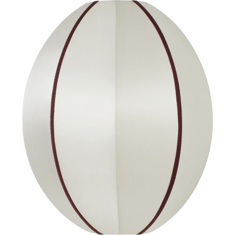 Indochina Lampunvarjostin Oval Pieni, Off-White / Bordeaux