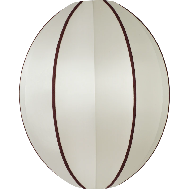 Indochina Lampunvarjostin Oval Suuri, Off-White / Bordeaux