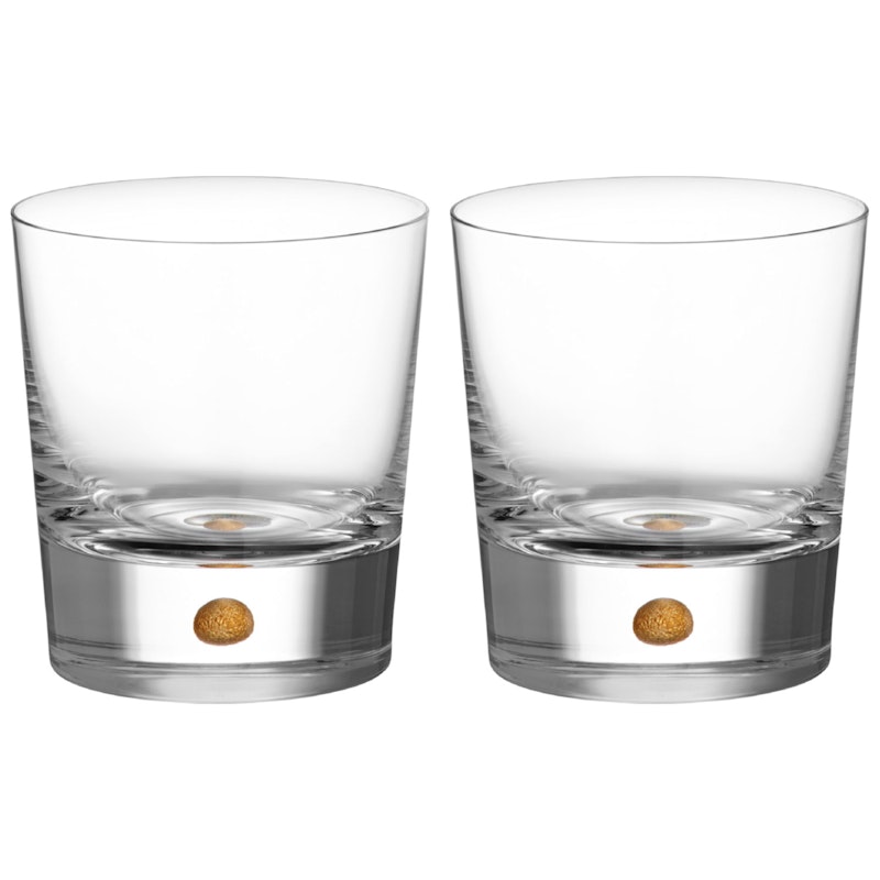 Intermezzo Viskilasi Double old fashioned 2 kpl:n pakkaus 40 cl, Kulta