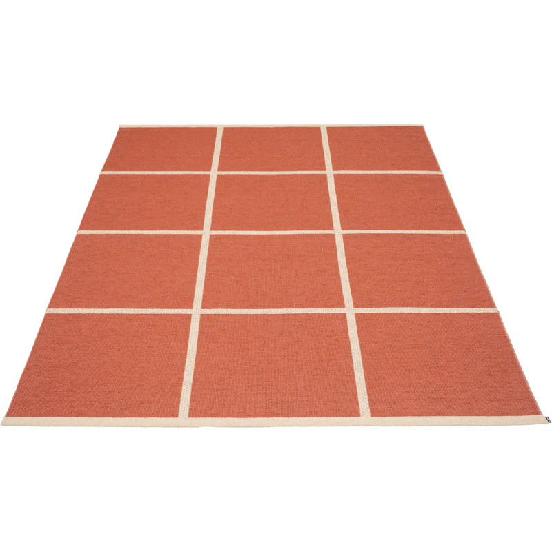 Criss Muovimatto Brick / Cream, 180x260 cm