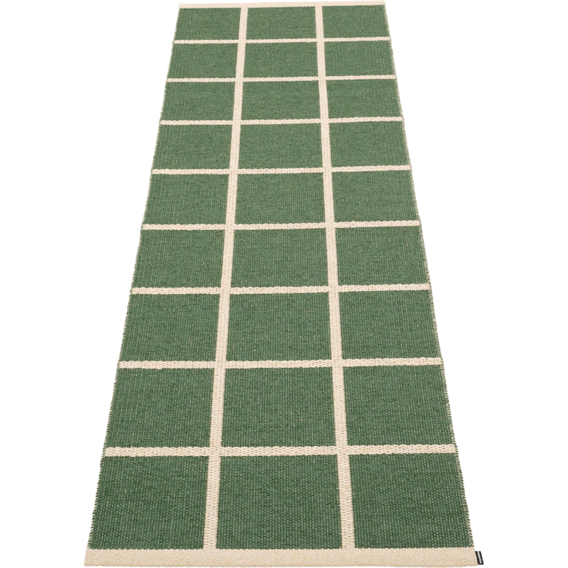 Criss Muovimatto Leaf / Cream, 70x225 cm