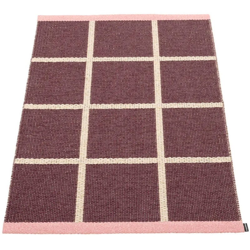 Criss Pop Muovimatto 70x100 cm, Burgundy / Cream / Piglet