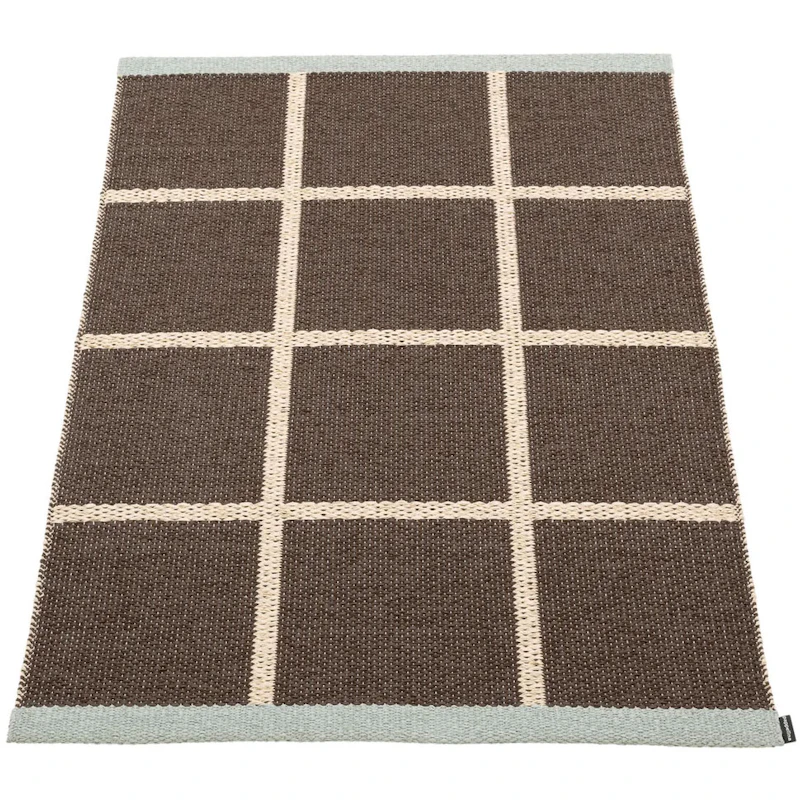 Criss Pop Muovimatto 70x100 cm, Dark Brown / Cream / Sage