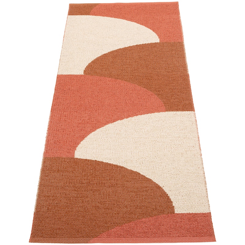 Hill Matto 70x180 cm, Brick / Rust / Cream