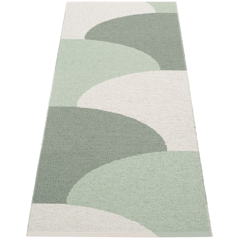Hill Matto 70x180 cm, Army / Misty Mint / Fossil Grey
