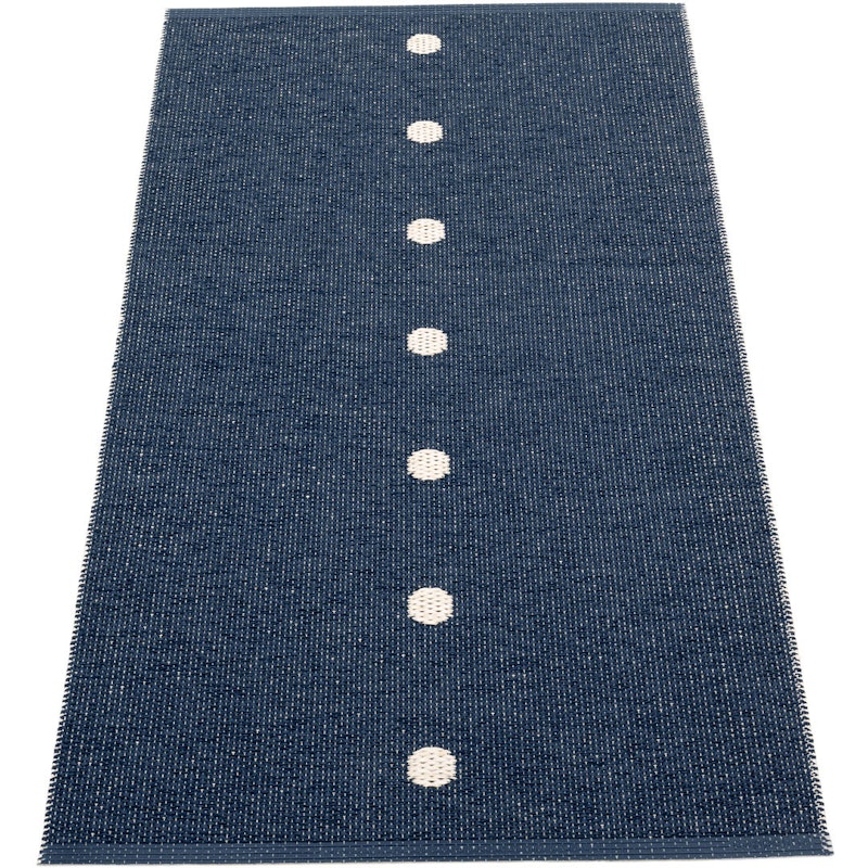 Peg Rug 70x140 cm, Dark Blue/Vanilla