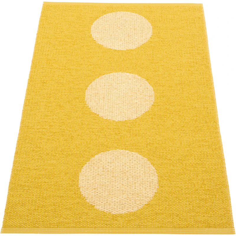 Vera Pop Matto 70x120 cm, Mustard / Pale Yellow