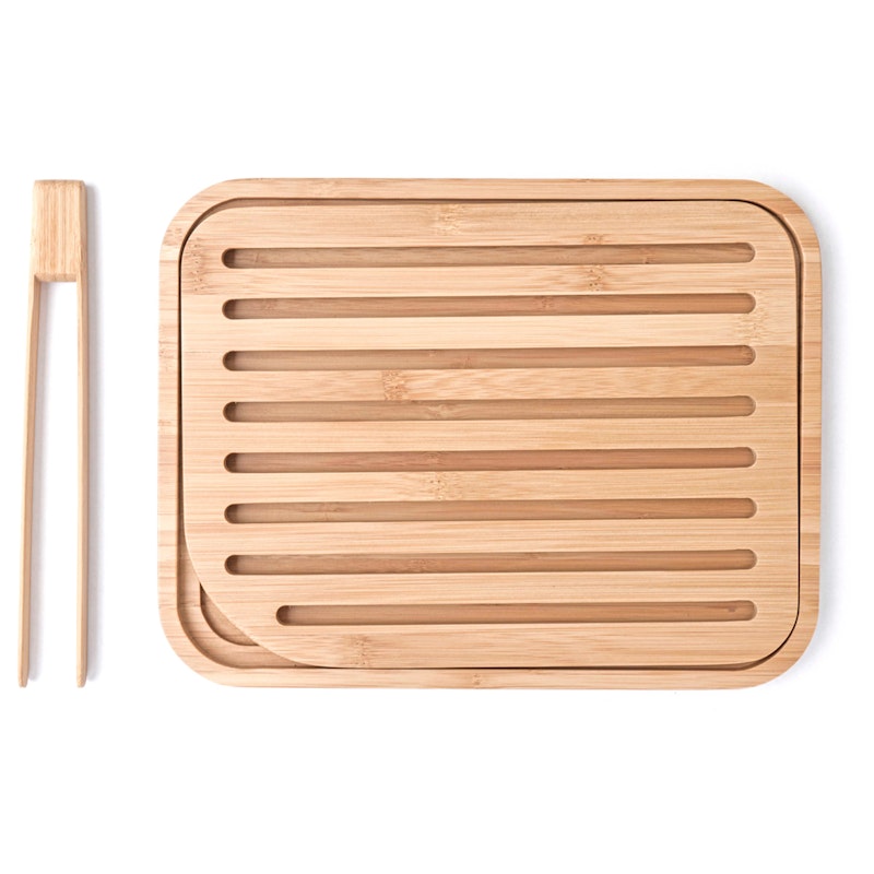 Leikkuulauta Pihdeillä Bambu, 20x26 cm