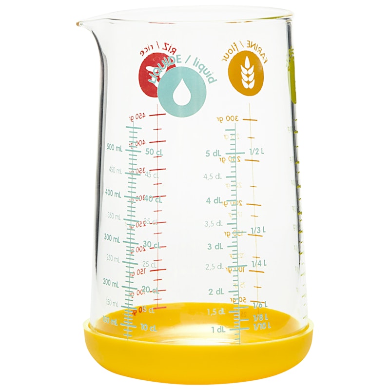 Mittakannu Lasi 0,5 L, Keltainen