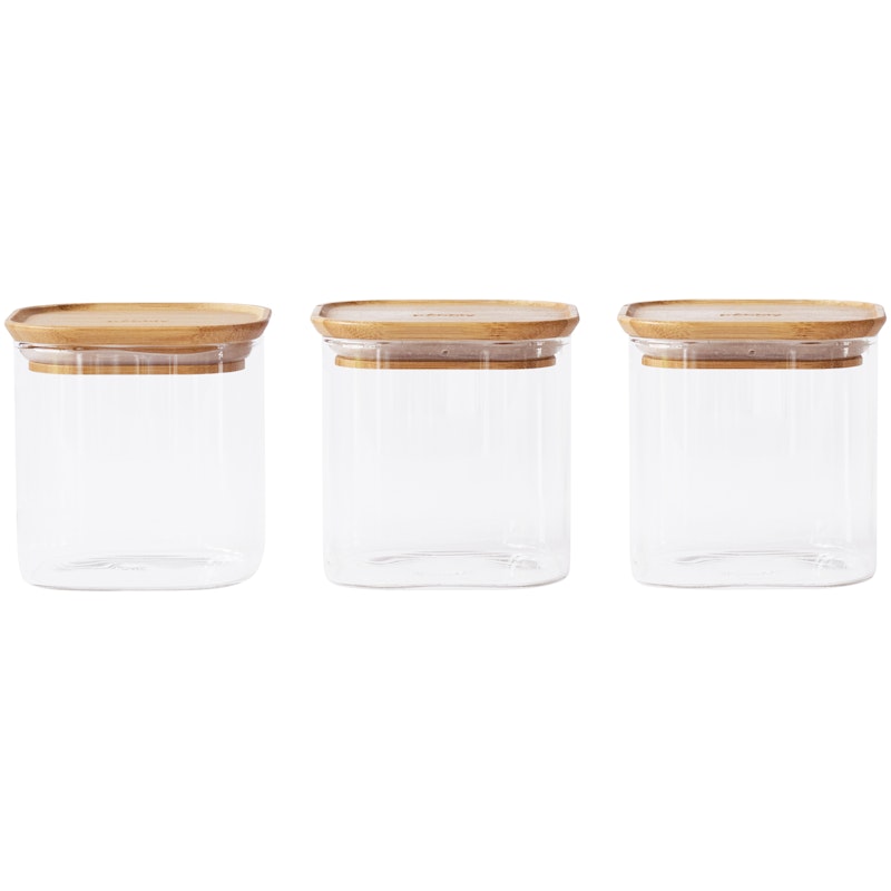 Lasipurkit Kannella 3 kpl:n pakkaus, 3x 80 cl