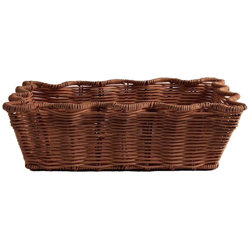 Scallop Kori 20x30 cm, Tummanruskea