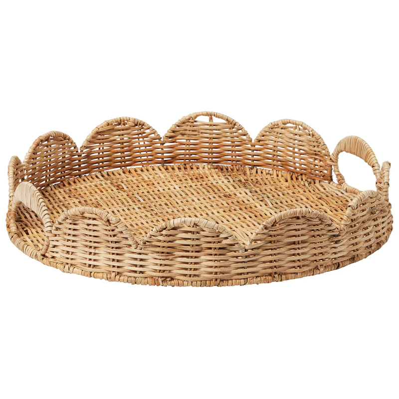 Scallop Tarjotin Natural, 40 cm
