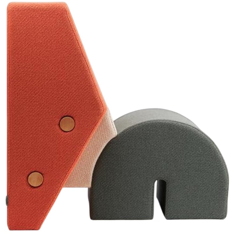 Keystone Lepotuoli Persikankeltainen / Luonnonvalkoinen / Harmaa