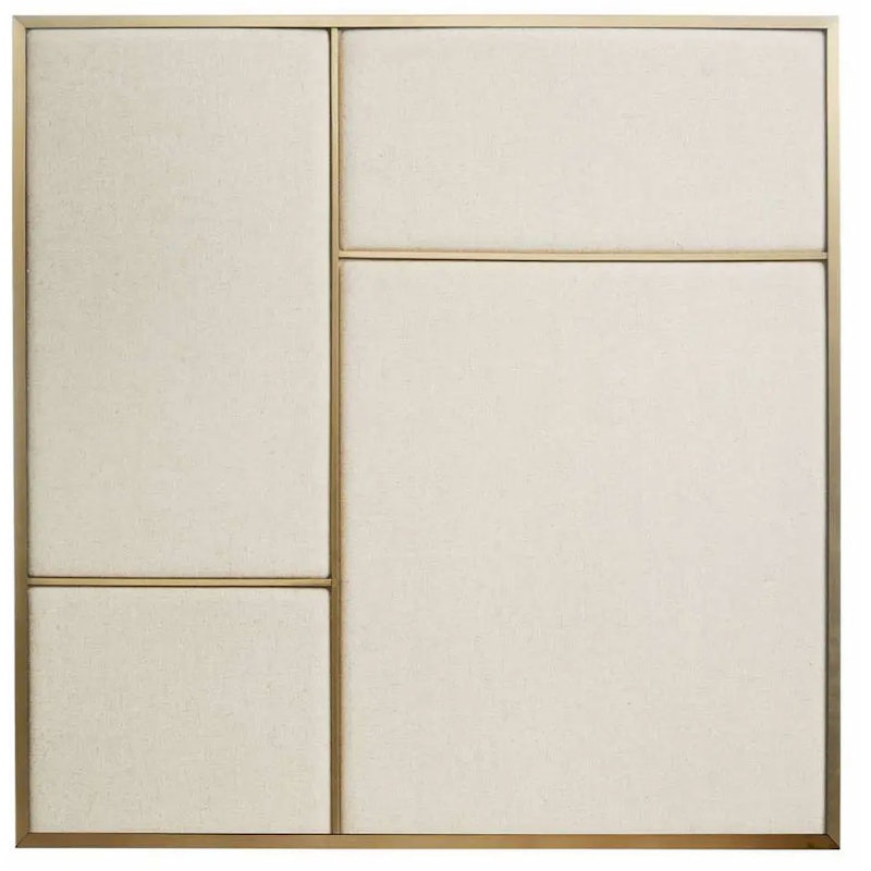 Nouveau Pin Ilmoitustaulu Keskikokoinen, Messinki / Canvas