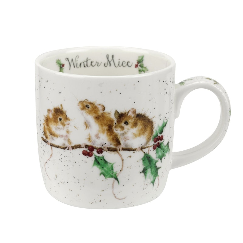 Royal Worcester Wrendale Muki, 31cl, Winter Mice