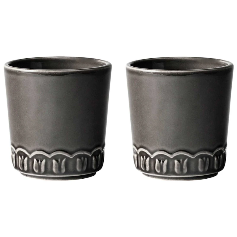 Tulipa Kuppi 20 cl 2 kpl:n pakkaus, Almost Black
