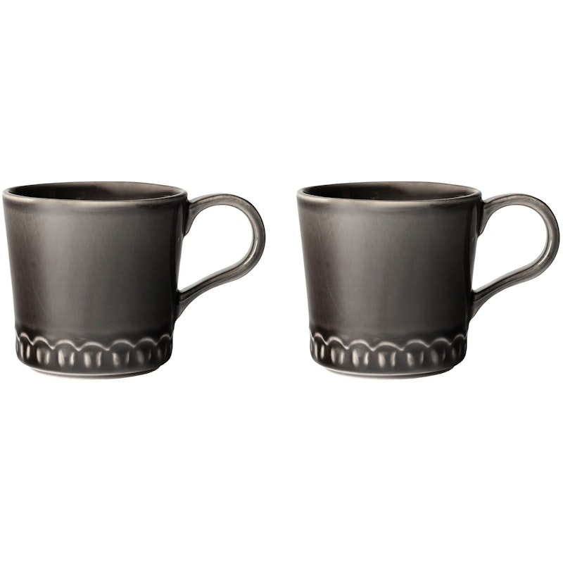 Tulipa Muki 40 cl 2 kpl:n pakkaus, Almost Black