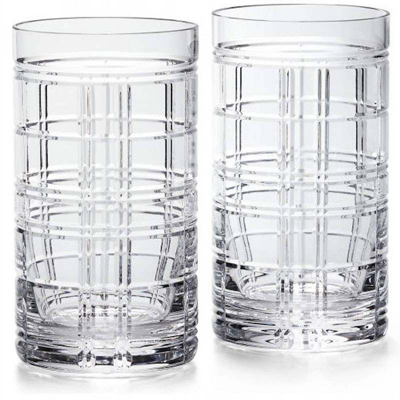 Hudson Plaid Highball-Lasi 2 kpl:n pakkaus