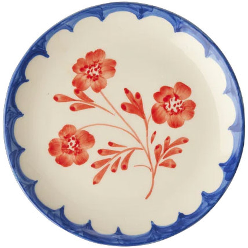Kakkulautanen Keramiikka 15 cm, Vintage Flower