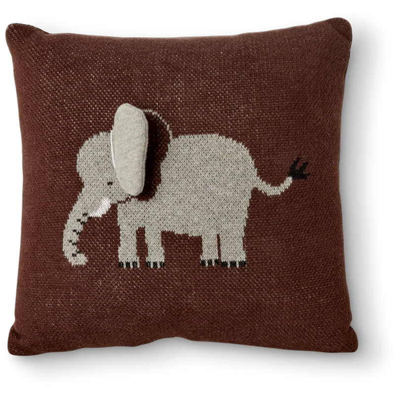 Elephant Ruukku 3D-detaljeilla 30x30 cm, Ruskea