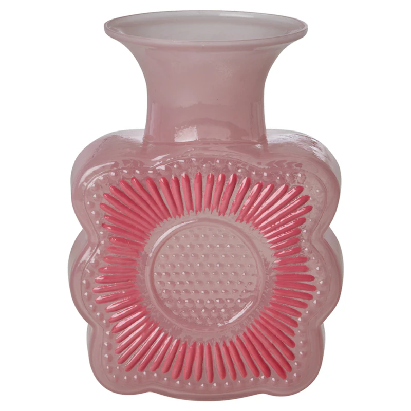 Lasivaasi 20 cm, Soft Pink