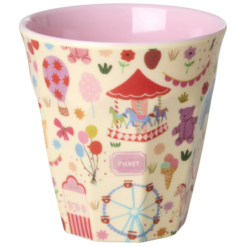 Melamiinikuppi 25 cl, Pink Fun Fair