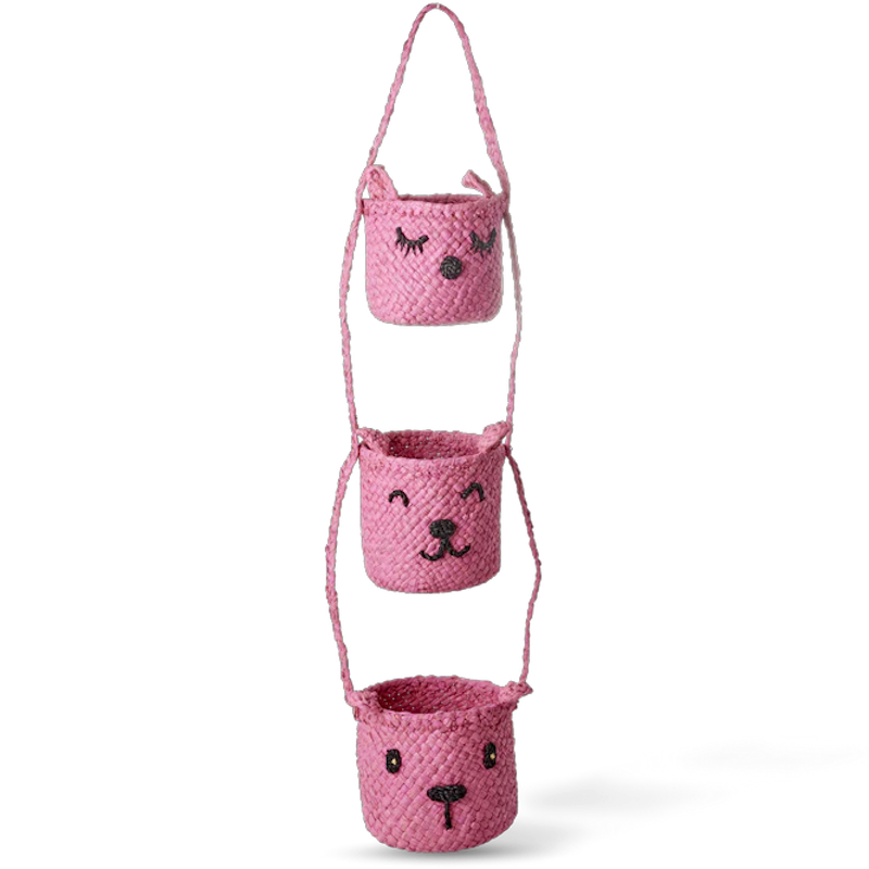 Raffia Riippuvarasto Eläimen Päillä, Pinkki