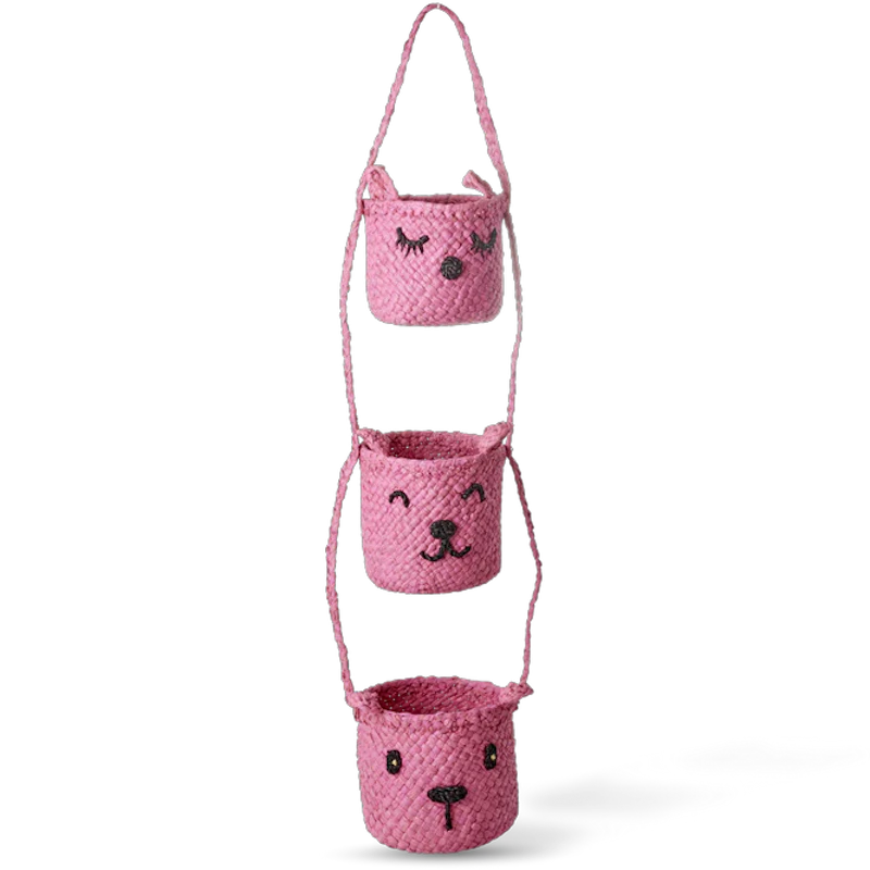 Raffia Riippuvarasto Eläimen Päillä, Pinkki