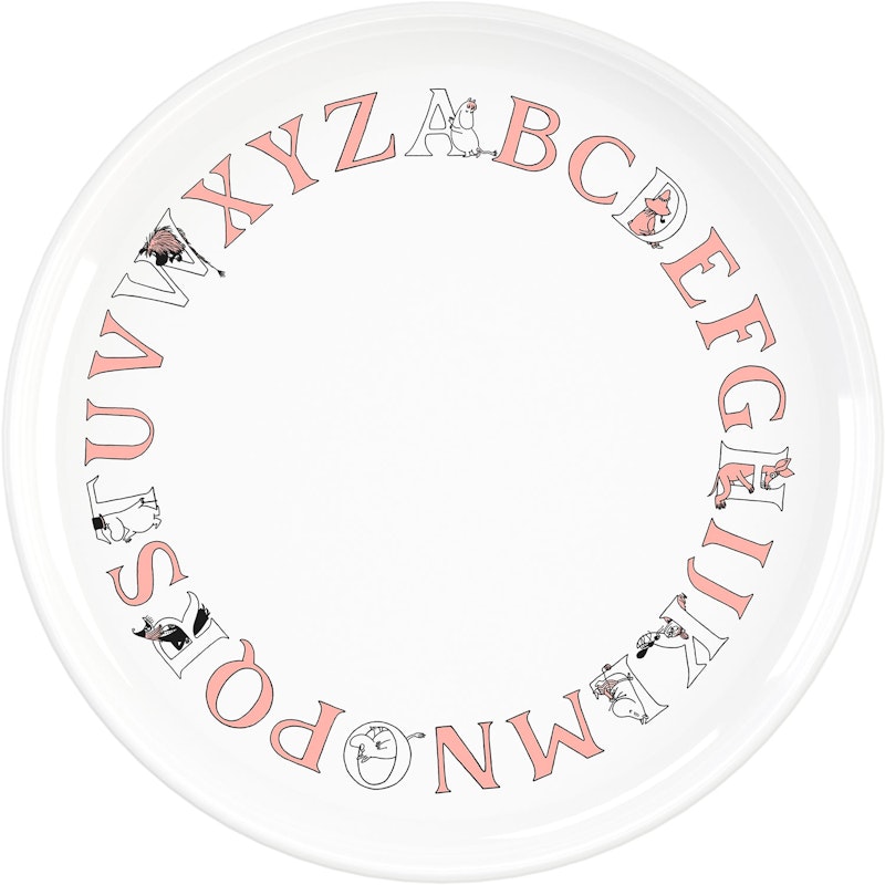 Moomin ABC Lautanen 20 cm, Salmon