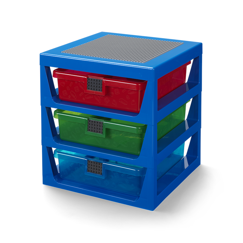 LEGO® Hylly 3 Laatikolla, Sininen