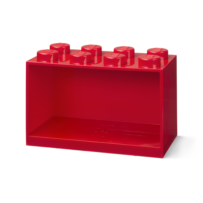 LEGO® Brick Hylly 8 Nuppia, Punainen