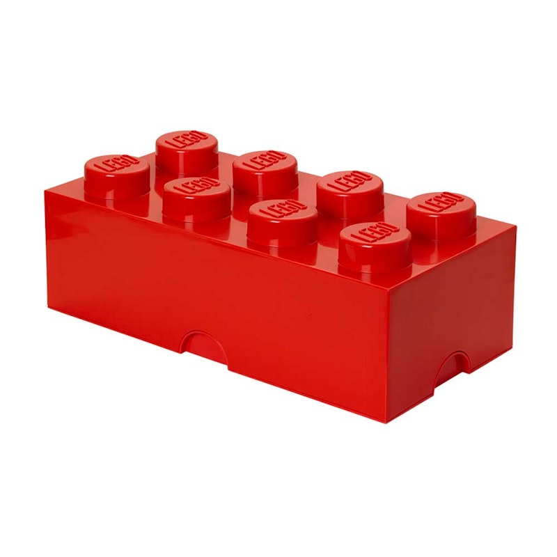 LEGO® Laatikko 8 Nuppia, Kirkkaanpunainen