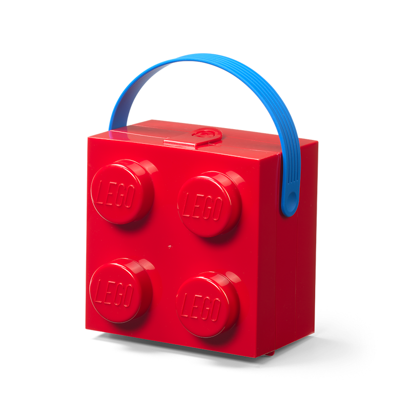 LEGO® Laatikko Kahvalla 4 Nuppia, Punainen