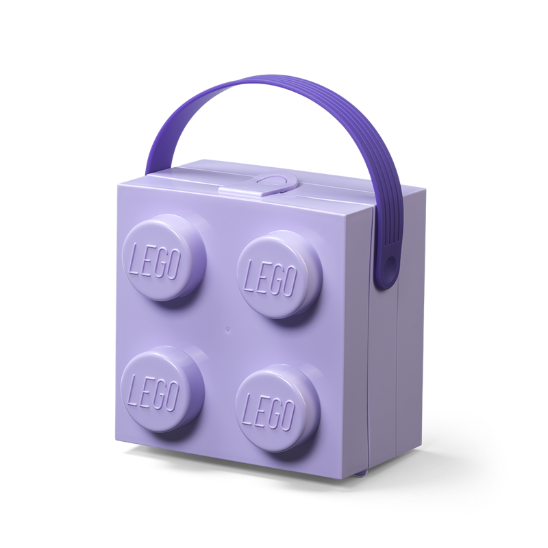 LEGO® Laatikko Kahvalla 4 Nuppia, Liila