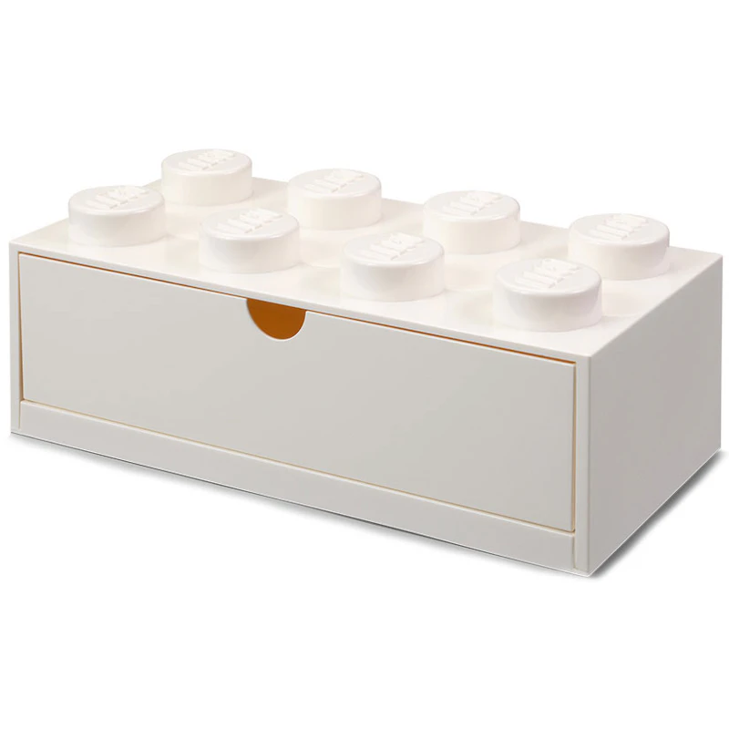 LEGO® Säilytys Laatikolla 8 Nuppia Small, Valkoinen