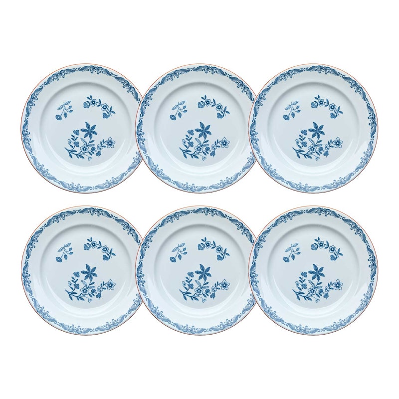 Ostindia Plate 27 cm, 6 Pcs