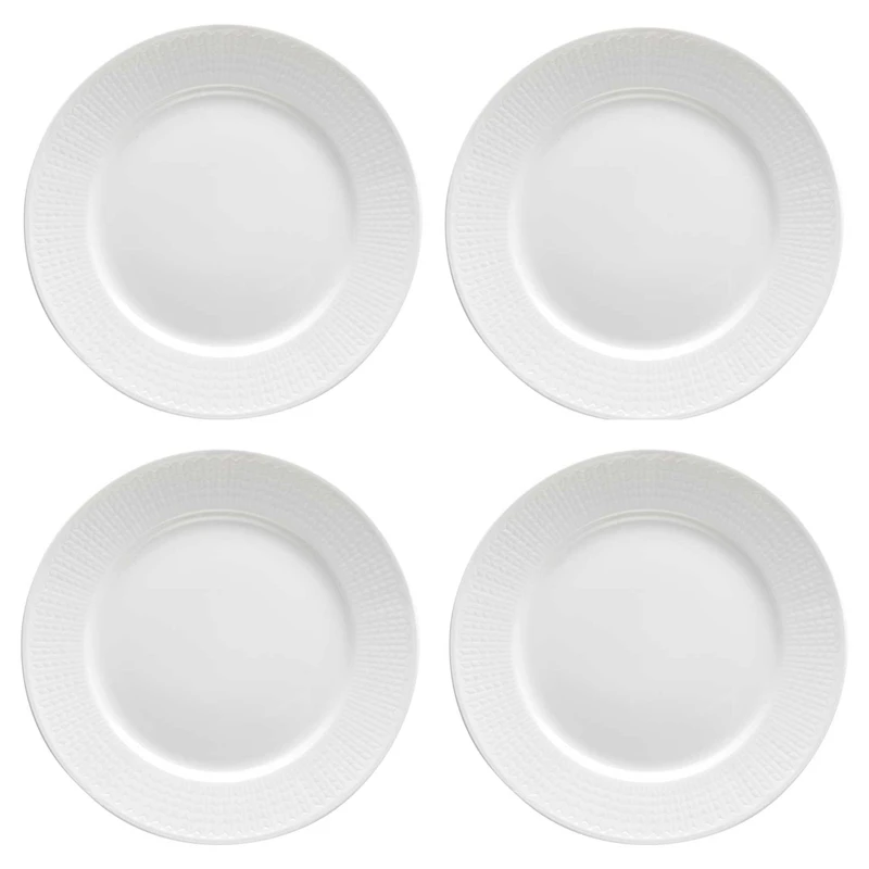 Swedish Grace Lautaset 27 cm 4 kpl:n pakkaus, Lumenvalkoiset
