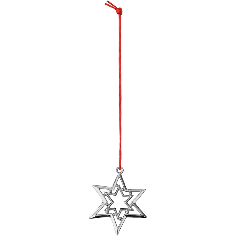 Joulukoriste 8 cm, Hopeinen