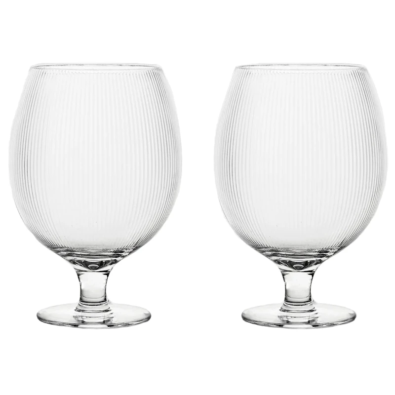 Blanka Olutlasi Aallotettu 50 cl 2 kpl:n pakkaus, Kirkas