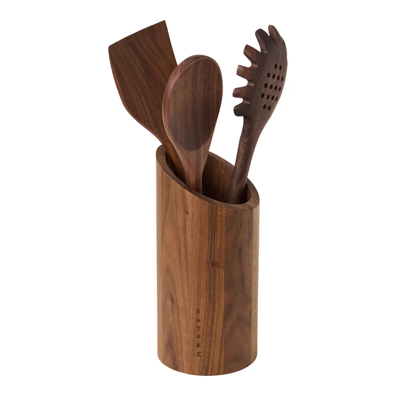 Keittiövälineteline sis. 3 työkalua, Walnut