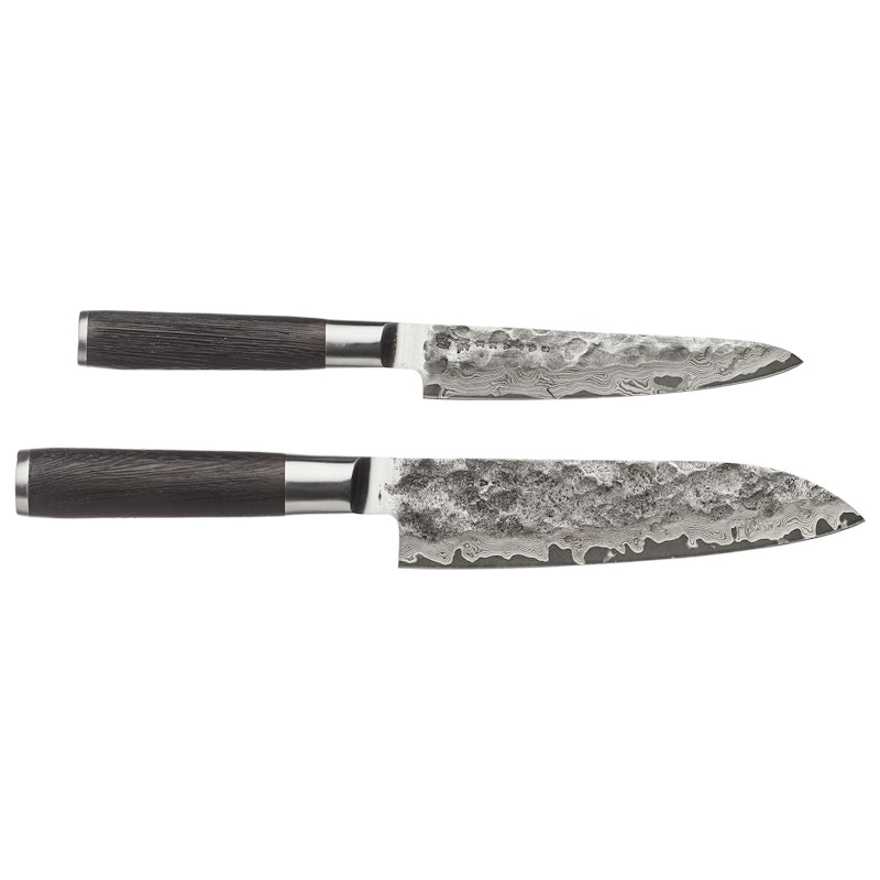 Kuro Veitsisetti, Santoku 18cm, Petty 15cm, Teräs