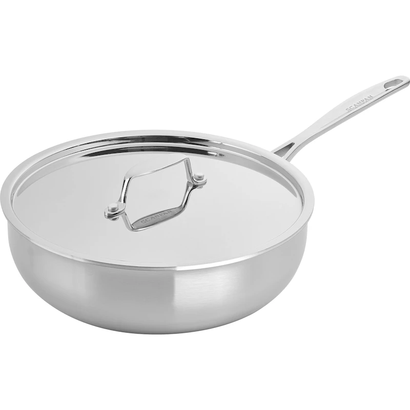 Sauté-Pannu Kannella Ø28 cm, Ruostumaton Teräs