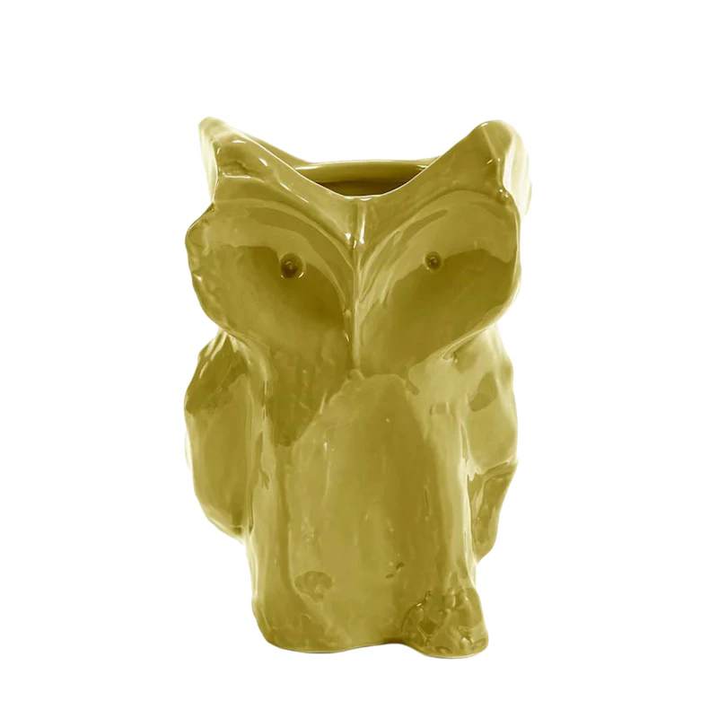 After Midnight Owl vase M, Yellow