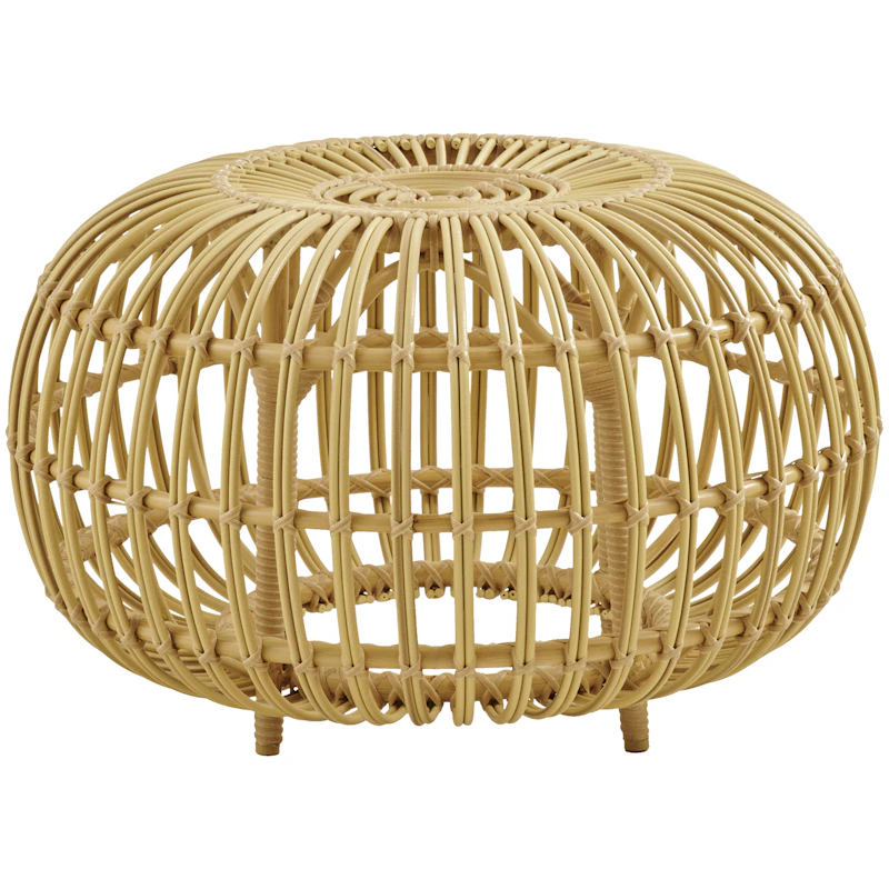 Ottoman Jalkajakkara Outdoor Luonnollinen, Ø65 cm