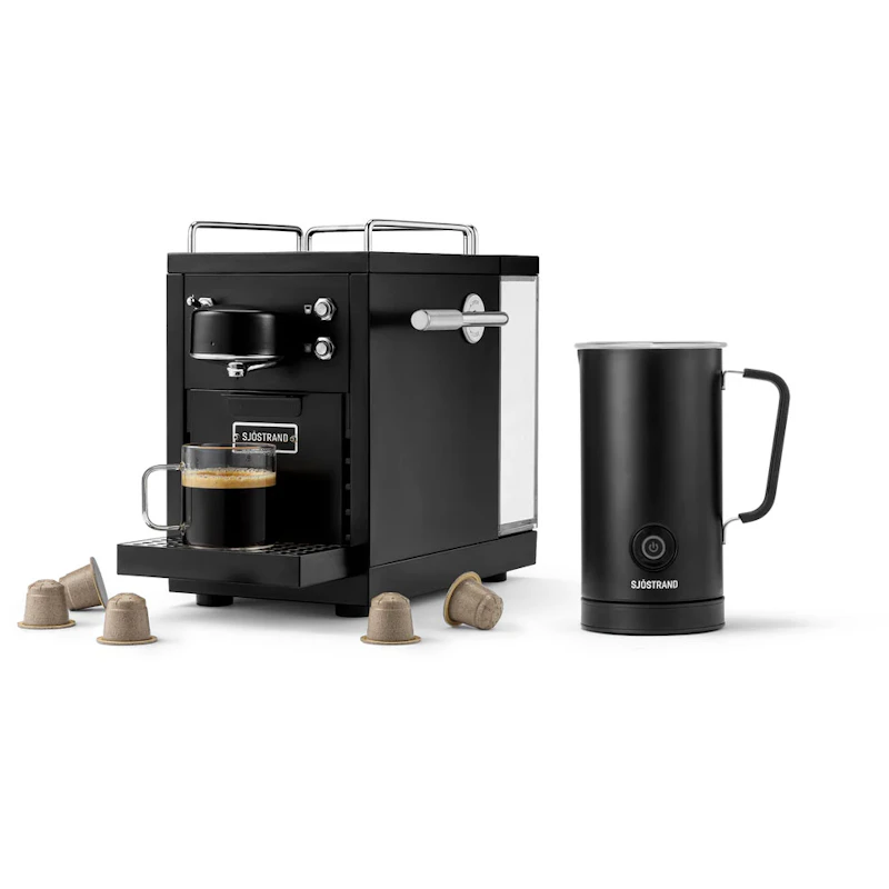 Original 2.0 Kapselikone & Maidonvaahdotin, Musta